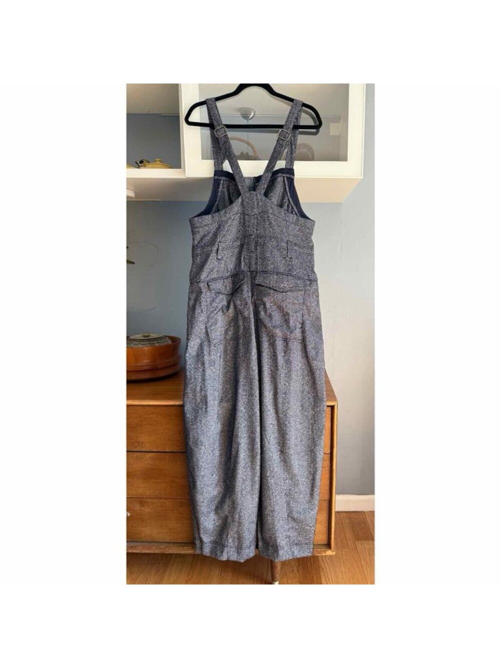 Free People Leonie Menswear Overalls Wool Blend Boho Zip Front - Picture 4 of 9